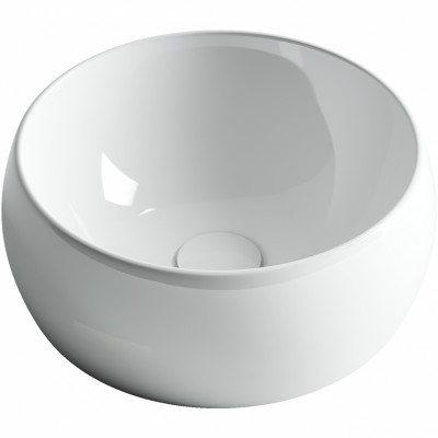 Раковина-чаша Ceramicanova Element 39 CN6001 Белая фаянс накладная