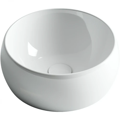 Раковина-чаша Ceramicanova Element 39 CN6001 Белая фаянс накладная