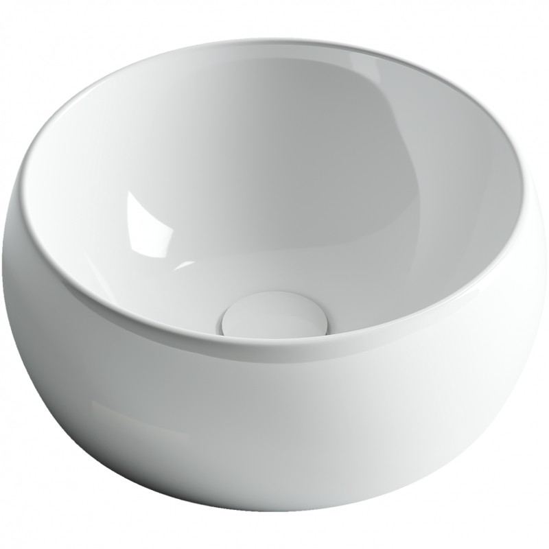 Раковина-чаша Ceramicanova Element 39 CN6001 Белая фаянс накладная