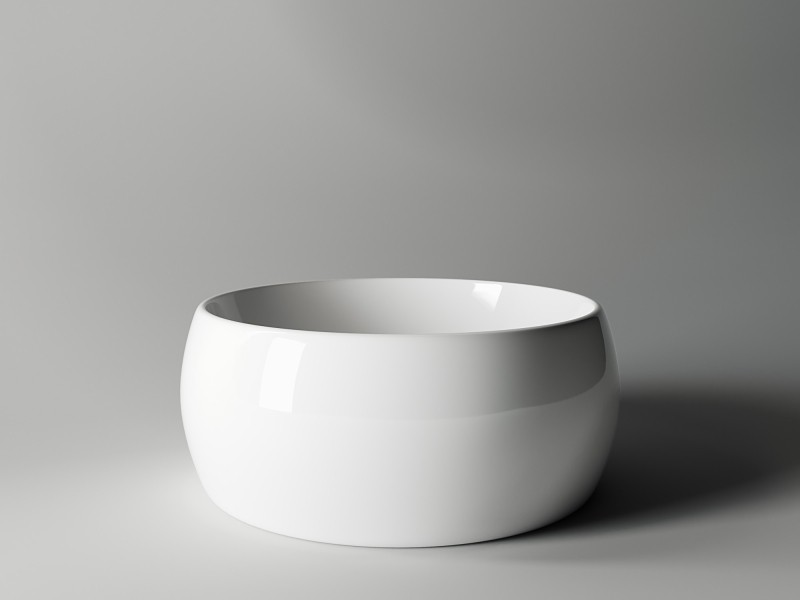 Раковина-чаша Ceramicanova Element 39 CN6001 Белая фаянс накладная