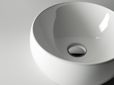 Раковина-чаша Ceramicanova Element 39 CN6001 Белая фаянс накладная