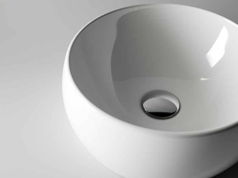 Раковина-чаша Ceramicanova Element 39 CN6001 Белая фаянс накладная
