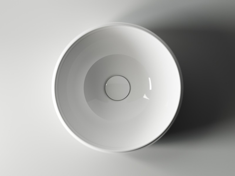Раковина-чаша Ceramicanova Element 39 CN6001 Белая фаянс накладная