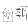 Смеситель для душа Ideal Standard Ceramix Blue A5664AA цвет Хром