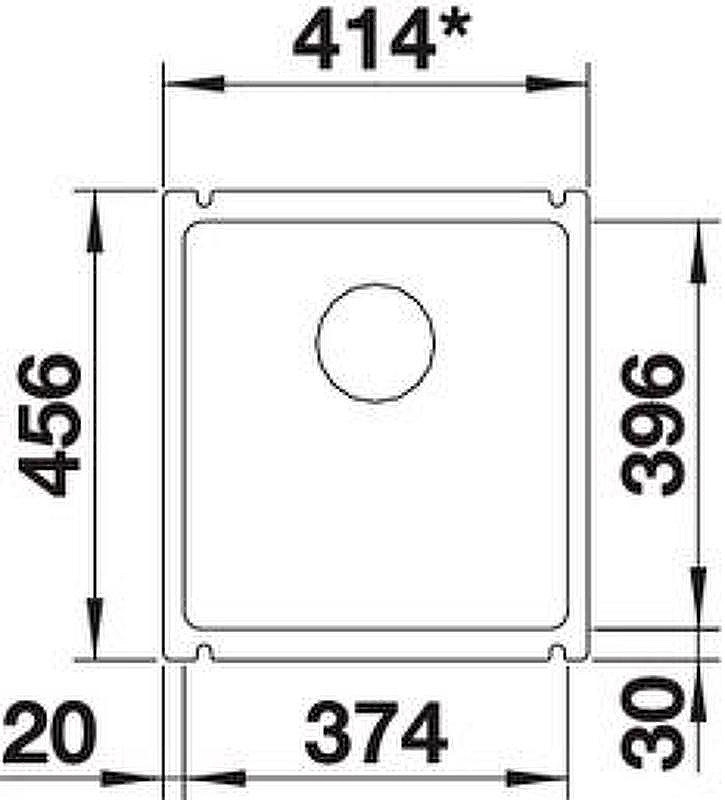 Кухонная мойка Blanco Subline 375-U 523726 Белая глянцевая