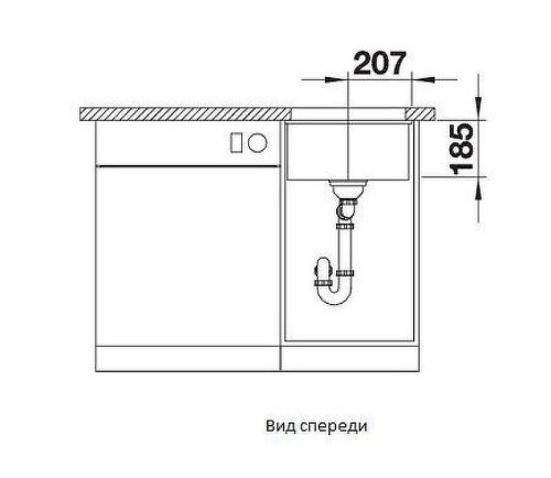 Кухонная мойка Blanco Subline 375-U 523726 Белая глянцевая