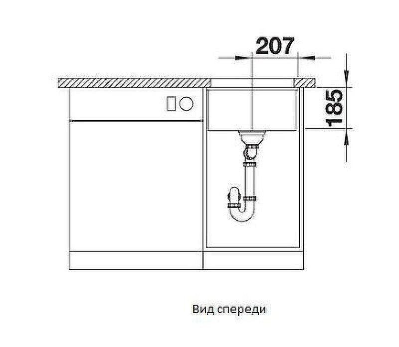 Кухонная мойка Blanco Subline 375-U 523726 Белая глянцевая