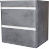 Тумба под раковину Style Line Атлантика Люкс Plus 80 СС-00002283 подвесная Темный бетон МДФ / ЛДСП