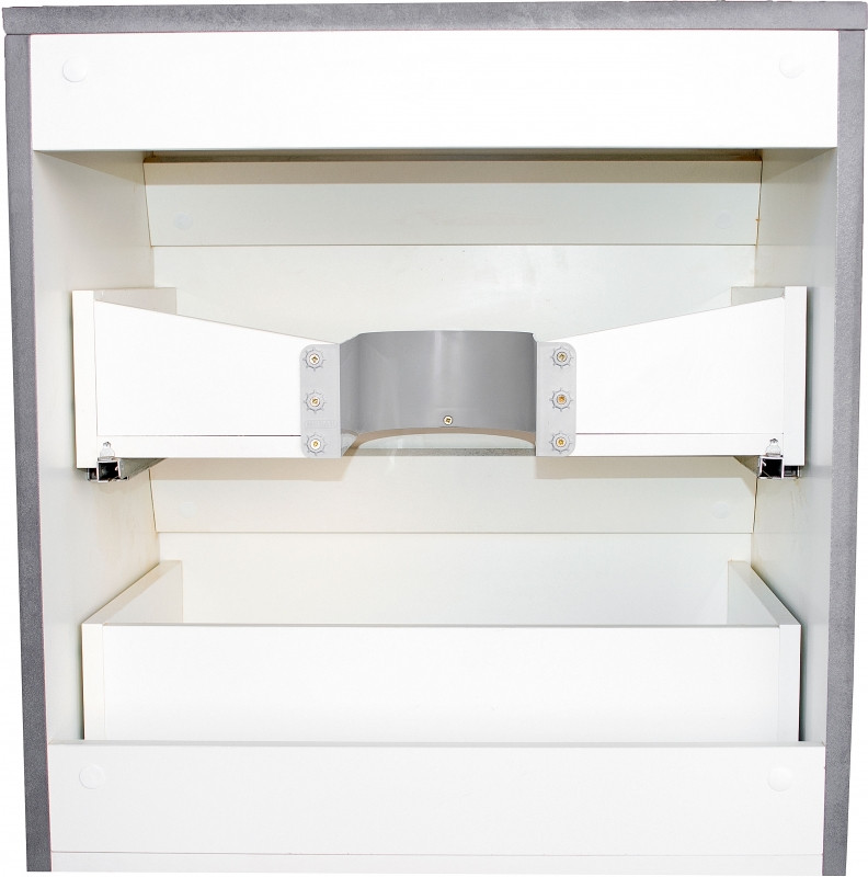 Тумба под раковину Style Line Атлантика Люкс Plus 80 СС-00002283 подвесная Темный бетон МДФ / ЛДСП