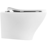 Унитаз BelBagno Acqua BB340CHR/BB2020SC подвесной с сиденьем Микролифт фаянс подвесной