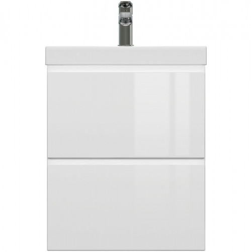 Тумба под раковину Cersanit Moduo Slim 50 64124 подвесная Белая МДФ / ЛДСП