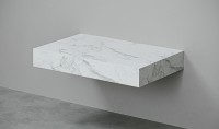 Столешница под раковину Velvex Unique Unit 80 st.UNI.80-630 Белый мрамор