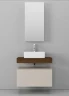 Столешница под раковину Velvex Unique Unit 80 st.UNI.80-630 Белый мрамор