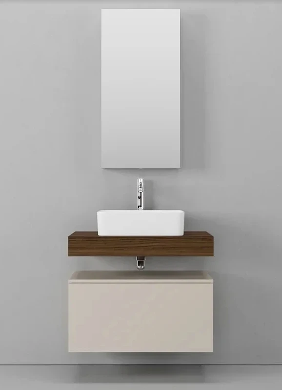 Столешница под раковину Velvex Unique Unit 80 st.UNI.80-630 Белый мрамор