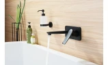 Смеситель для раковины Lemark Bronx LM3726BL Черный латунь встраиваемый