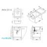 Кухонная мойка Alveus Granital Atrox 20 Arctic G11 470x500 1131986 Белая искусственный камень (литьевой мрамор) встраиваемая сверху, встраиваемая снизу