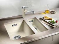 Кухонная мойка Blanco Subline 320-U 523407 Темная скала искусственный камень (литьевой мрамор) встраиваемый