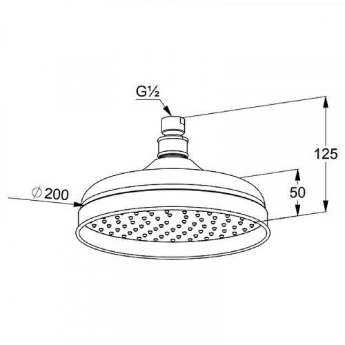 Верхний душ Kludi Adlon 2751005 Хром латунь на стену
