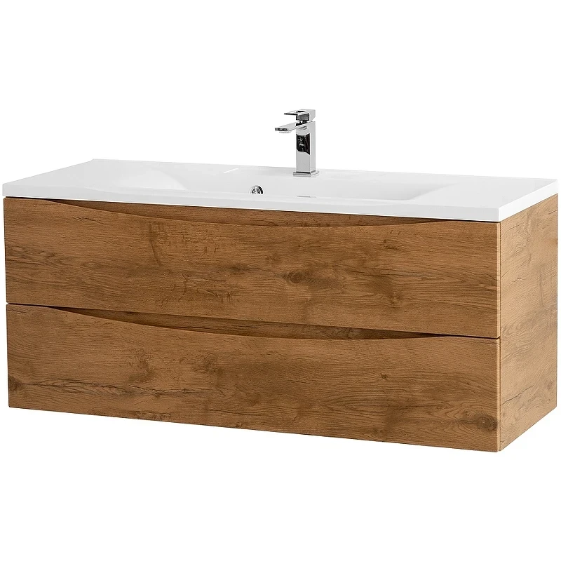 Тумба под раковину BelBagno Marino 110 MARINO-1100-2C-SO-RN-P подвесная Rovere Nature МДФ / ЛДСП