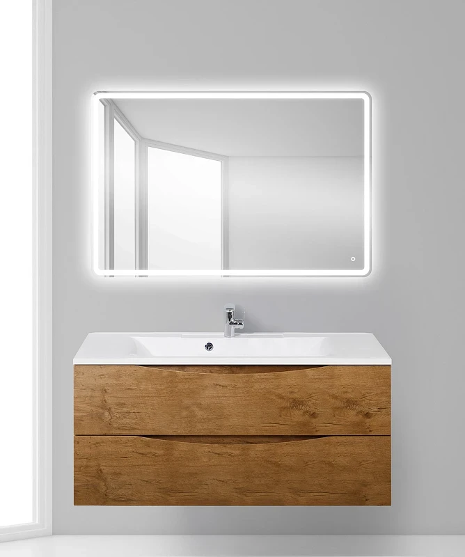Тумба под раковину BelBagno Marino 110 MARINO-1100-2C-SO-RN-P подвесная Rovere Nature МДФ / ЛДСП