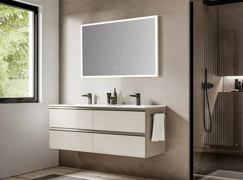 Зеркало Esbano 100 ESMI3682KD с подсветкой с сенсорным выключателем и подогревом стекло