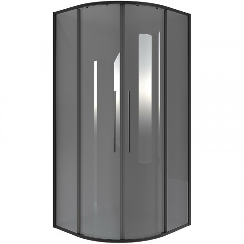 Душевой уголок Niagara Nova 80х80 NG-2825-34BLACK профиль Черный матовый стекло тонированное