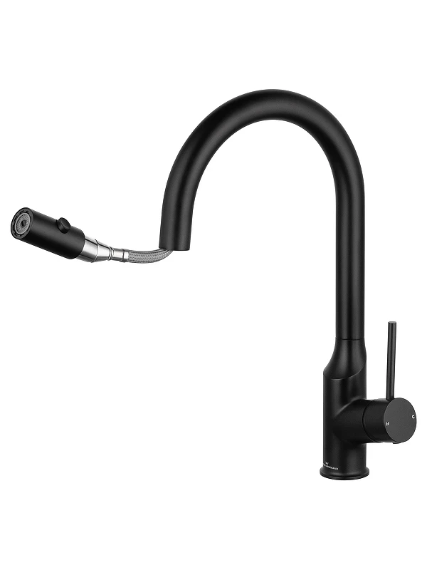 Смеситель для кухни Wonzon & Woghand WW-A21252-MB цвет Черный матовый