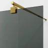 Душевая перегородка WasserKRAFT Rur 90 30W39BG-TG профиль цвет Золото матовое стекло тонированное