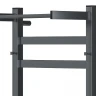 Электрический полотенцесушитель APEXTERMO Terra 600x400 TR11164GF с крючками и полкой цвет Графит металлик