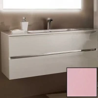 Тумба с раковиной SanVit Кубэ-2 90 kkube2090 в цвете Ral подвесная Розовый глянец МДФ / ЛДСП