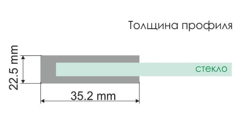 Шторка на ванну WasserKRAFT Schunter 100 82S02-80 профиль цвет Золото матовое стекло прозрачное