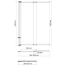 Шторка на ванну WasserKRAFT Schunter 100 82S02-80 профиль цвет Золото матовое стекло прозрачное