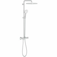 Душевая система Grohe Tempesta Cube 250 26689001 с термостатом Хром латунь на стену