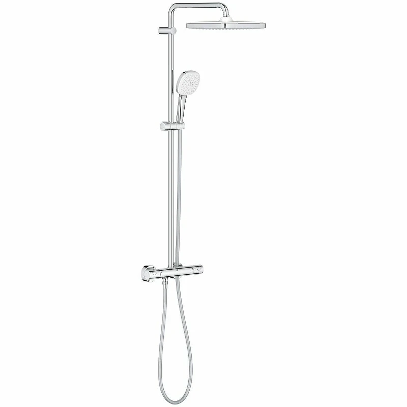 Душевая система Grohe Tempesta Cube 250 26689001 с термостатом Хром латунь на стену