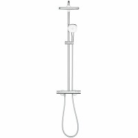 Душевая система Grohe Tempesta Cube 250 26689001 с термостатом Хром латунь на стену