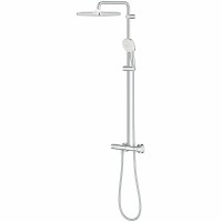 Душевая система Grohe Tempesta Cube 250 26689001 с термостатом Хром латунь на стену