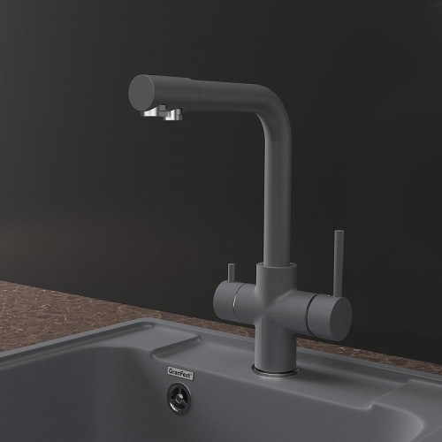 Смеситель для кухни GranFest GF-Z-5423 цвет Темно-серый