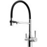 Смеситель для кухни Sancos Garda SC4009CH Хром Черный латунь