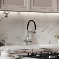Смеситель для кухни Sancos Garda SC4009CH Хром Черный латунь