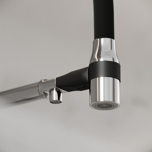 Смеситель для кухни Sancos Garda SC4009CH Хром Черный латунь