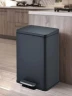 Ведро для мусора WeltWasser Golf BL 17L 10000013414 Черное матовое