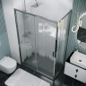 Душевой уголок Grossman Style 100x100 L 120.K33.05.1010.10.02 профиль Хром стекло шиншилла