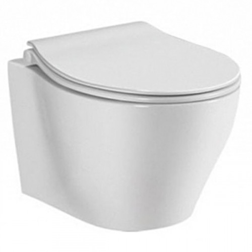 Унитаз CeramaLux cl-2101 подвесной с сиденьем Микропласт фаянс подвесной