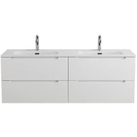 Тумба под раковину BelBagno Etna 140 ETNA-1400-4C-SO-2-BL подвесная Bianco Lucido МДФ / ЛДСП