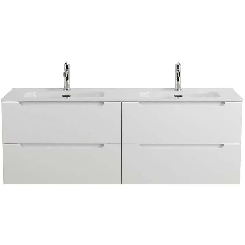 Тумба под раковину BelBagno Etna 140 ETNA-1400-4C-SO-2-BL подвесная Bianco Lucido МДФ / ЛДСП