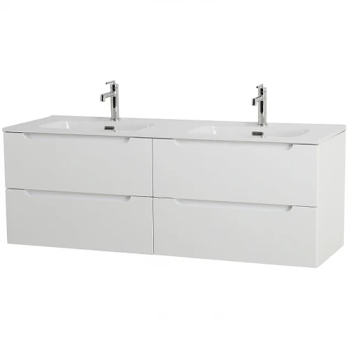 Тумба под раковину BelBagno Etna 140 ETNA-1400-4C-SO-2-BL подвесная Bianco Lucido МДФ / ЛДСП