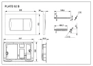 Кнопка смыва для инсталляции Roca In-Wall 62В 78901160B6 цвет Черный матовый