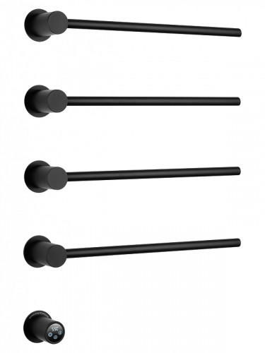 Электрический полотенцесушитель Wonzon & Woghand Hamburg 46,8х66,5 R WW-AL314-MB цвет Черный матовый