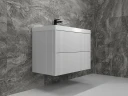 Тумба под раковину Style Line Стокгольм 80 ЛС-00002315 подвесная Белый рифленый софт МДФ / ЛДСП