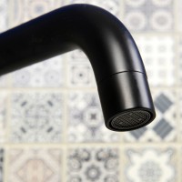 Смеситель для кухни WasserKRAFT Elbе 7407 Черный матовый латунь